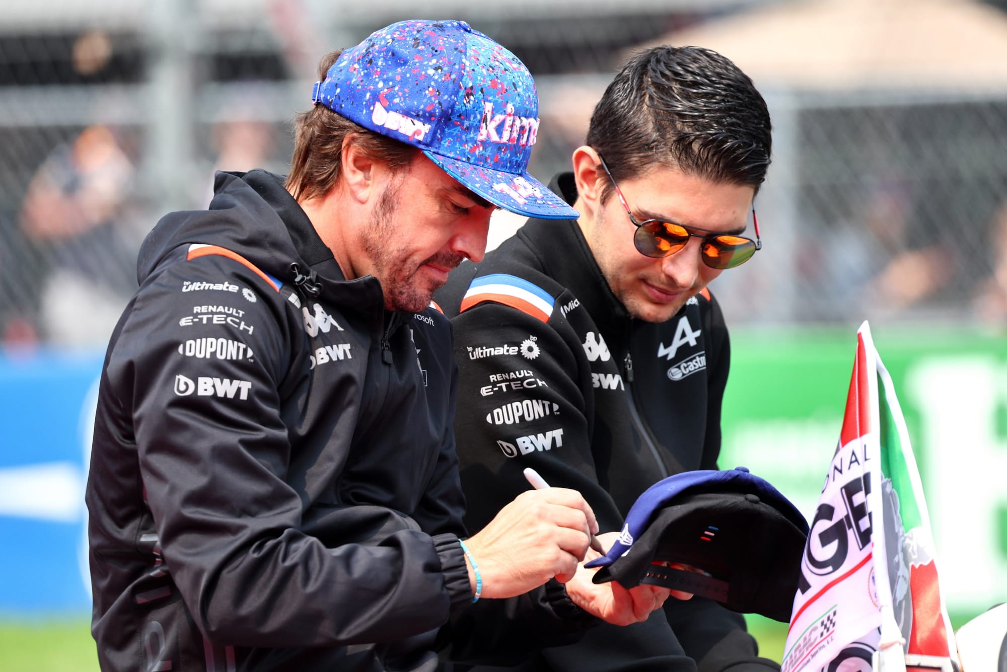 Fernando Alonso and Esteban Ocon, Alpine, F1