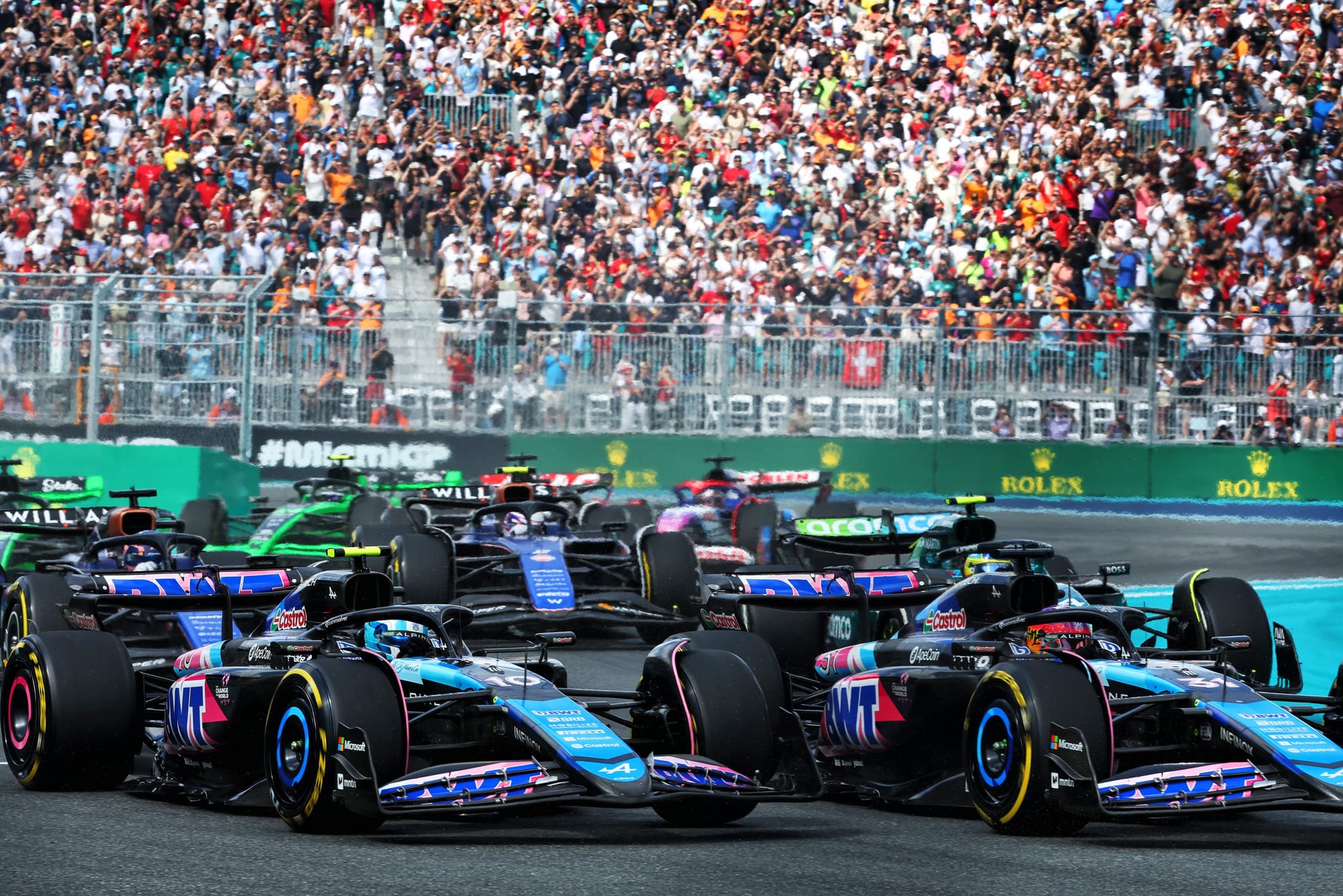 Esteban Ocon and Pierre Gasly, Alpine, F1