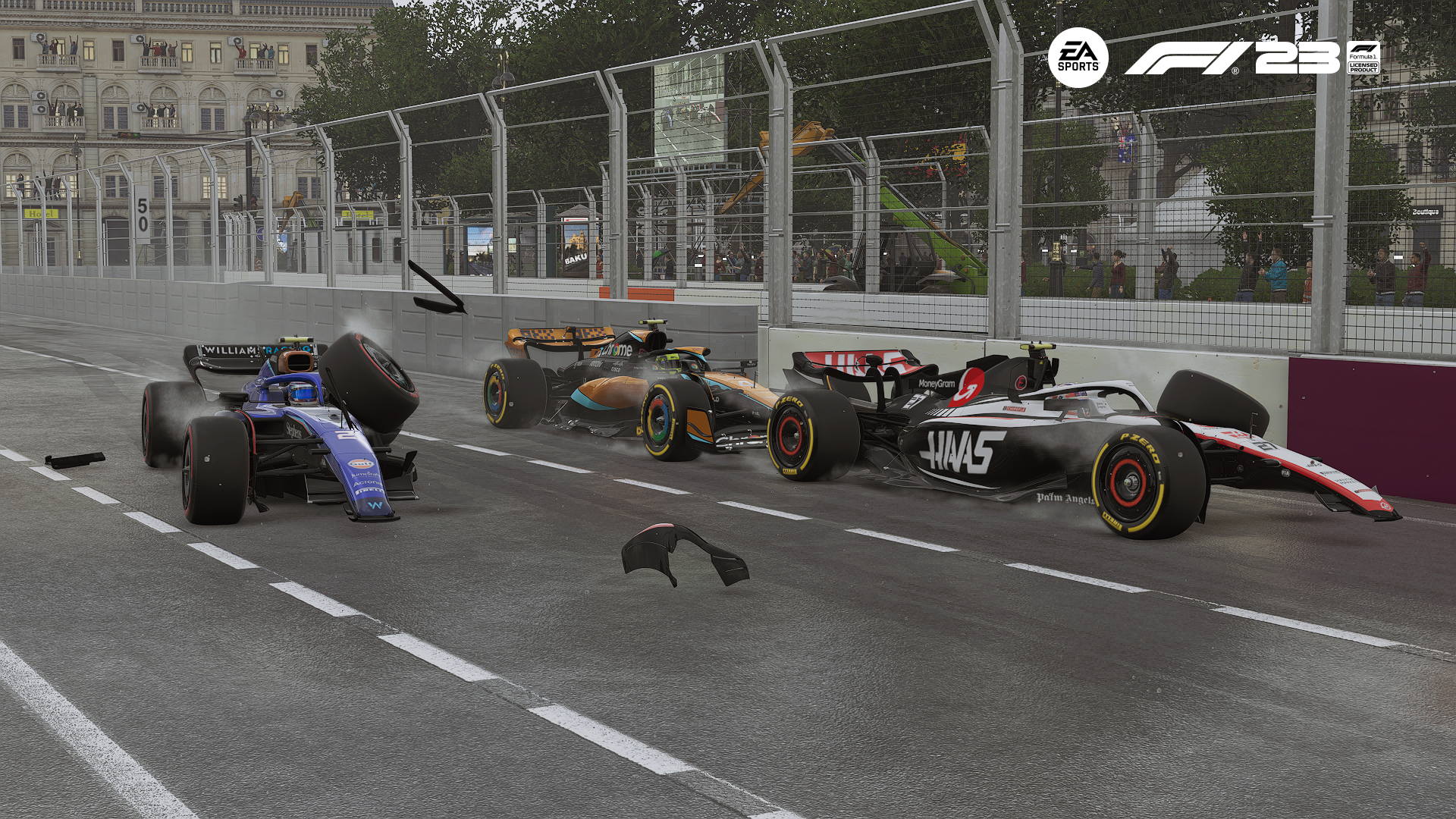 F1 23 Baku Red Flag Crash Pic 2